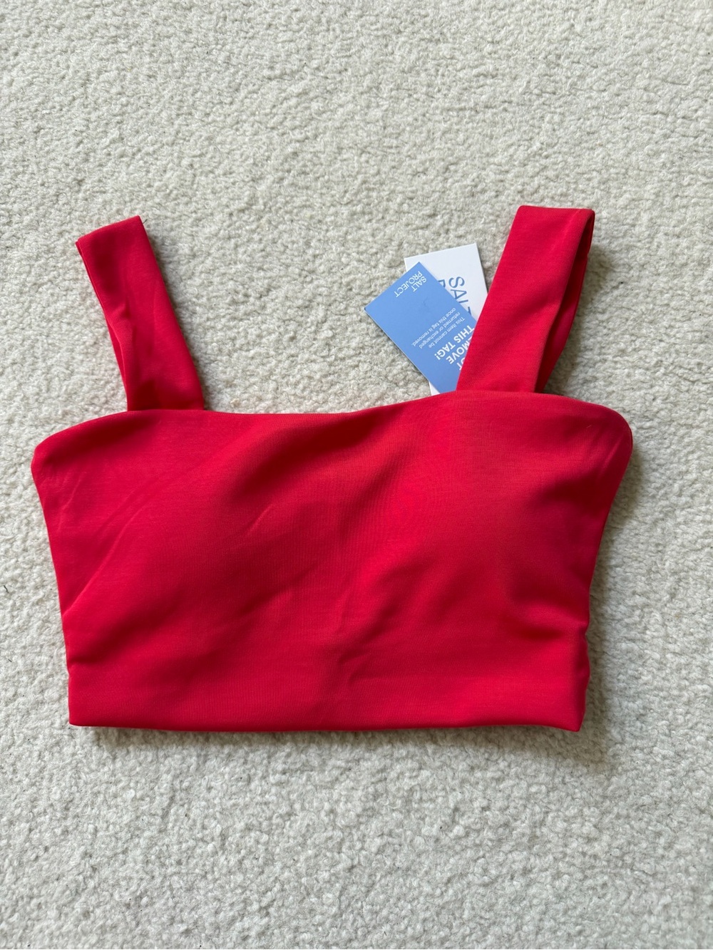 Salt Project Cloud Form Strawberry Crop Top Medium M
